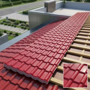 Long Span UPVC Corrugated Roof Sheet ASA Coated Heat Insulation Waterproof For Warehouses &amp; Resid Houses