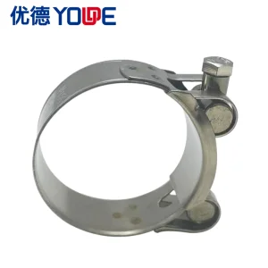 Manufacturer Double Piple Clamps Metal Stainless Steel Spring Hose Clamp Type Exhaust Heavy Duty Hose Clamps