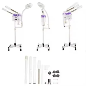 Equipamento de Vapor Facial Ozone SPA para Pele Hidratada Pequeno Tamanho Beleza Quente e Frio