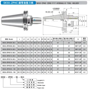 Sk40-C20-135CNC Machine Tools Knife Handle Milling Cutter Damping Tool Holder CNC Tool Holder High-Precision CNC Tools CNC Accessories