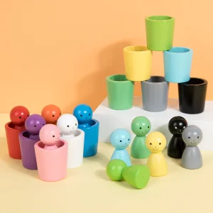 Montessori Color Sorting Stacking Game Educational Toy