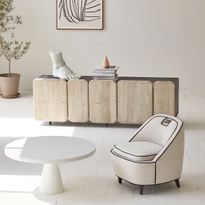 Minimalist Furniture Japanese-inspired Nordic Sideboard Reclaimed Pine TV Cabinet Contemporary Display Cabinet Wooden Cabinet