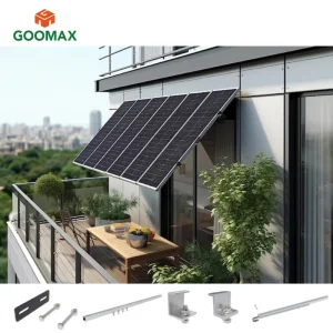 Goomax Heavy-Duty Balcony Solar Hook Solar Panel Condo Balcony Secure Panel Mounting