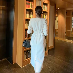 Vestido Casual Chic Perfeito para Comutar com Estilo
