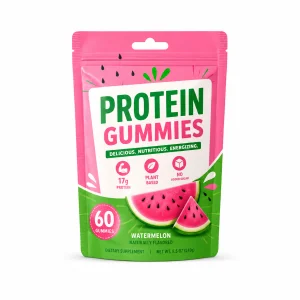 Export Quality Plant Protein Gummies 17g Protein Sugar Free Vegan Fitness Snack with Fiber Vitamin B12 for Muscle Support