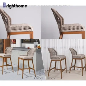 Best Patio Outdoor Garden Indoor Bar Chair Bar Stool with Cushion