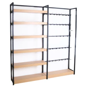 Six Layer Single-sided Wooden Supermarket Shelf