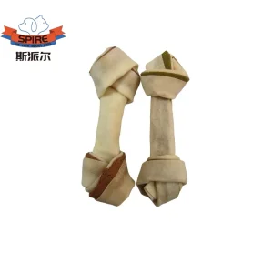 Pet Food Factory Private Label Rawhide Knot Bone Dog Dental Chews Dogs Teeth Cleaning Bones