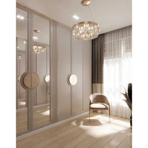 Wooden Walk-in Wardrobe With Storage Cabinet