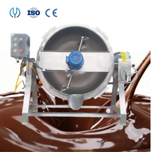Cozinha Automática Completa 100L-1000L Caldeira com Jaqueta Elétrica de Indução Eletromagnética/Gás/Vapor com Agitador