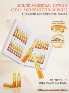 Hot Sale Astaxanthin Face Body Skincare Ampoule Liquid Serum Brightening Tightening Pores Repairing Wrinkles Anti-Oxidant