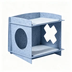Nuevo nido para mascotas pequeñas y medianas, colchón para perros de cuatro estaciones, casa para gatos de doble capa, cueva oculta y cama para mascotas con plataforma abierta
