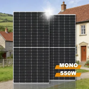 550W High-Efficiency Fixed Solar Panels Reliable Long-Lasting Power Solution for Commercial &amp; Utility-Scale Energy Projects