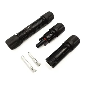 Conector Solar TUV Mc 1000V 1500V À prova d'água IP68 Conector PV Solar para 14AWG/12AWG/10AWG/8AWG Cabo