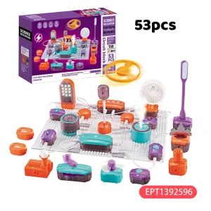 EPT Science Experiment Electronic Technology Block Physhical Electric Circuit Boards Kit Stem Educational Games Toy for Kids