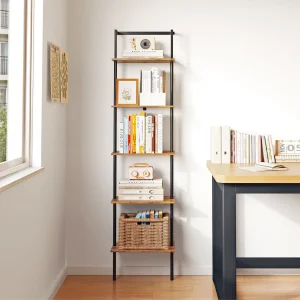 Ladder Shelf Wall-Mounted Design Tall Display Shelf