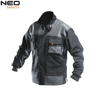 Neo Safety Men's Construction Breathable Canvas Cotton Polyester Uniform Outdoor Workwear Cargo Jacket for Men Working Clothes