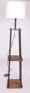 Vintage Wooden Floor Lamp