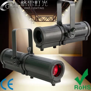 Mini 60W 100W RGBW Zoom LED Ellipsoidal Leko Profile Spotlight for Stage Studio Theater