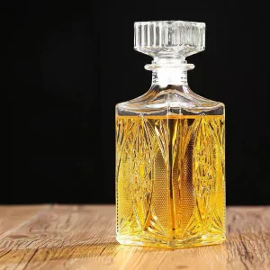 Custom 375ml Empty Ice Wine Glass Bottle Tall Round Shape Long Neck Glass Bottle with Cork Top