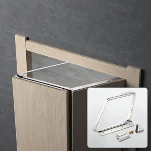 RHETECH 180&deg; Bi-Folding Door Stainless Steel Hardware Set Sliding System For Furniture Fittings Kitchen Outdoor Bedroom Hotel