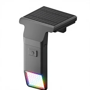Solar Pool Lights for Inground &amp; Above Ground Pools 10-Color 4-Mode LED Remote Control Timer Waterproof (Black 1 Pack)