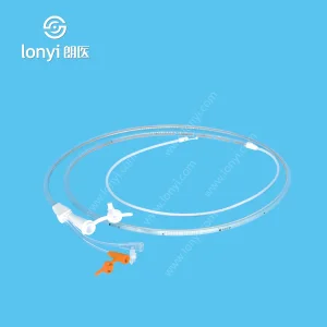 Triple Lumen Nasogastric Tube with Stainless Steel Guide Wire
