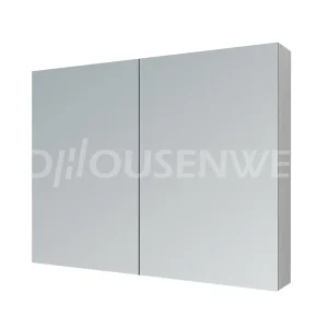 Mueble de baño armario montado en la pared espejo de baño de acero inoxidable