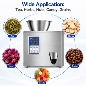 Smart Microcomputer Stainless Steel Semi-Automatic Weighing Machine For Granule Powder Filling Packer Digital Display Pouch/Bags