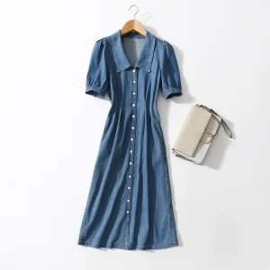 Vestido Maxi de Denim Estiloso