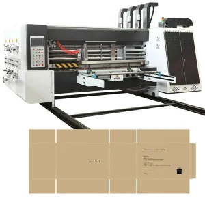 Auto Corrugated Box Manufacturing Machinery Trade Carton Cardboard Boxes Die Cut Production Line Making Machine With Printing -