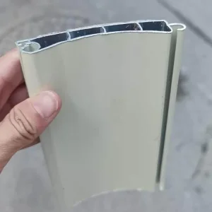 China 6063 Aluminum Roller Shutter Slat Extrusion Profile For Garage Door Manufacturers, Factories