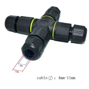 4 Way Wire Splitter Waterproof Cable Connector 2 3pin