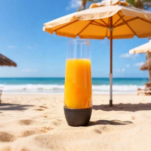 Colored Bottom Pet Stemless Glass 9oz Reusable Plastic Wine &amp; Cocktail Cups Bulk