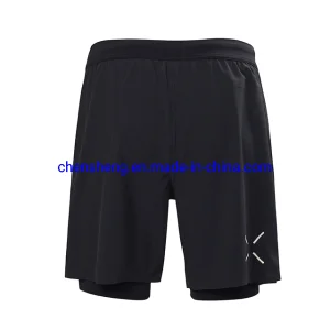 Men Active Training Running Sports Fitness Gym Mesh Shorts 2 in 1