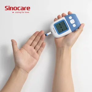 Medidor de glucosa en sangre portátil Sinocare equipo médico