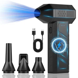 Jarvis Industrial Electric Air Duster 110000rpm Cordless Rechargeable Blower Brushless Motor 18500mAh Battery Car Cleaning Tool