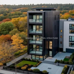 Estrutura de Construção Turnkey Geral de Edifício Modular de Apartamento com Estrutura de Aço, Armazém, Oficina, Parede de Vidro ACP de Aço Peb Estável, Personalizar