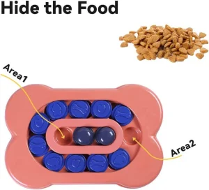 Interactive Pet Iq Dispenser Slow Feeding Toy for Engaging Dog Meals