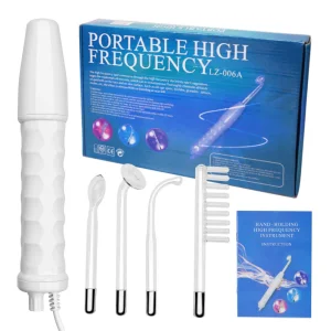 Kks Portable 4 in 1 High Frequency Electrotherapy Handheld Facial Wand