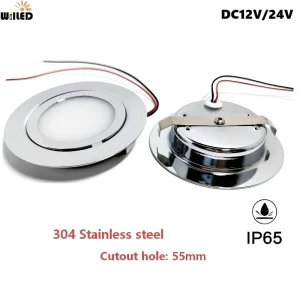 DC12V 24V Ultra-Thin Embedded Mini LED Downlight IP65 Waterproof 3W
