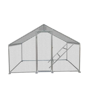 New 2x3x2m Large Assembled Galvanized Steel Chicken Coop With Run &amp; Poultry Cages For Rabbits-Eco-Friendly Mobile Pet House