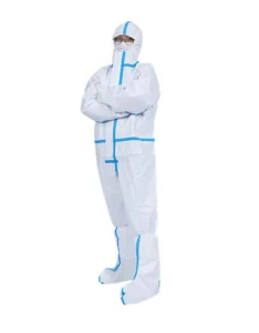 Traje de protección médica, mono, EPI, bata de aislamiento de cuerpo completo