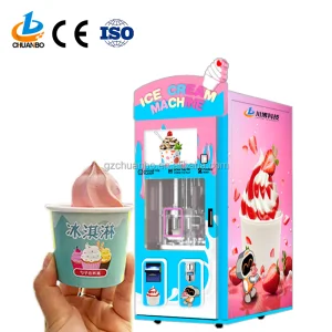 Commercial Self-Service Coin-Operated Ice Cream Vending Machine