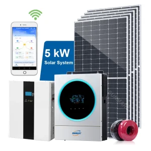 Complete Home 5000W Hybrid Solar Panels System