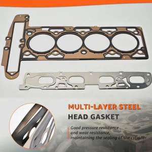 Head Gasket Set W/Intake &amp; Exhaust Valves Kit for 2010-2013 Chevy Equinox/Captiva Sport/Malibu, for Gmc Terrain, for Buick Lacrosse/Regal 2.4L HS26517PT