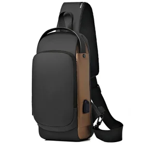 Wholesale Men's Belt Bag Anti-Theft USB Crossbody Backpack Waterproof Chest Bag Factories, Suppliers
