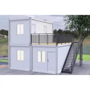 Custom 20FT 40FT Prefab Container Home with Durable Light Steel Frame China Modular Construction Solution