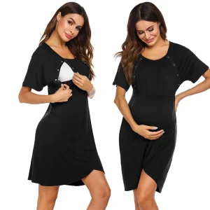 Vestido de maternidad sólido