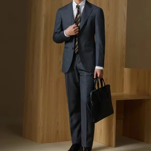 Men's Retro Business Suit 2-Piece Set